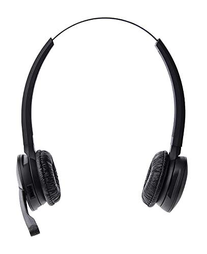 Jabra Pro 920 DECT Kabelloses On-Ear Stereo Headset - HD Voice und Noise Cancelling - ganztägige Akkulaufzeit - zur Verwendung mit Tischtelefonen in Europa - EU-Stecker, schwarz von Jabra