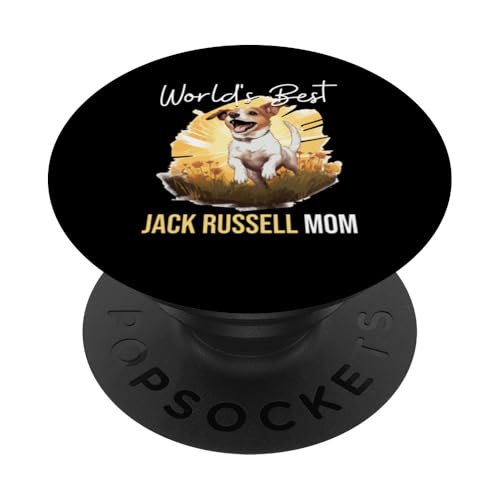 Jack Russell Terrier-Hund Die beste Jack Russel-Mutter der Welt PopSockets Klebender PopGrip von Jack Russell Terrier Dog Breed Pet Designs