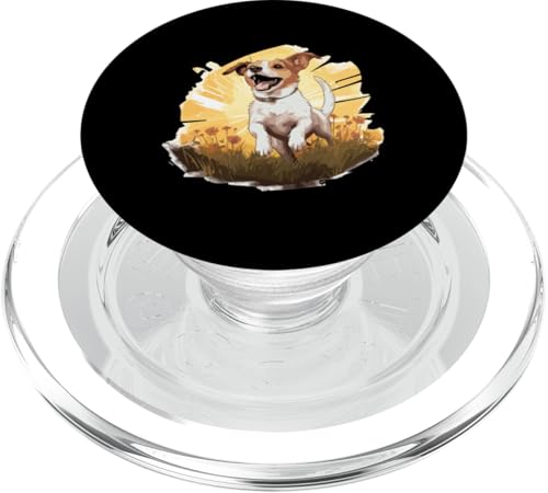 Jack Russell Terrier Hunderasse Haustier Niedliche Grafik PopSockets PopGrip für MagSafe von Jack Russell Terrier Dog Breed Pet Designs