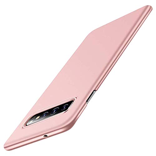 Jacyren Hülle für Samsung Galaxy S10 Ultra Dünn Matt PC Case [Anti-Kratzen] Schutzhülle Handyhülle [Anti-Fingerabdruck] Schutzschale Cover für Galaxy S10 Plus/S10 Lite (Galaxy S10 Plus, Rosa) von Jacyren