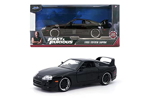 Jada Toys Fast & Furious 1995 Toyota Supra 1:24 Spielzeugauto Modellauto, Schwarz von Jada Toys