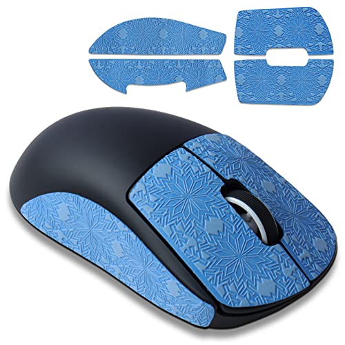 JakeTsai Maus Anti-Rutsch-Griffband, schweißfeste Eidechsen-Skin Aufkleber für Logitech G Pro X Superlight Gaming Maus, für die anspruchsvollsten Gamer（Blue von JakeTsai