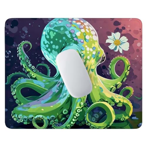 Gaming Mauspad 260x220x3 mm - Oktopus Mauspad, Mousepad mit vernähten Kanten Wasserdicht und rutschfest, Schreibtischunterlage, Verbessert Präzision und Geschwindigkeit, Gaming Zubehör C-1065 von Jalican