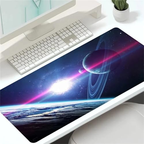 Gaming Mauspad XXL 600x400x2mm Mousepad Groß,Vernähte Kanten Verbessert Präzision und Geschwindigkei für Home Office Sternenhimmel von Januave