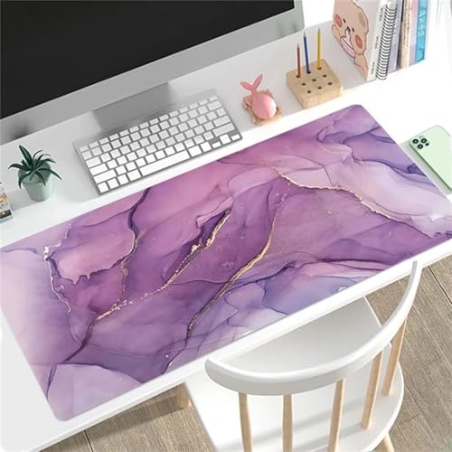 Marmor Übergröße Mauspad Gaming,Mousepad Groß,Vernähte Kanten Mouse Pad rutschfest,Tischunterlage Large Size für Home Office 1200x600x3mm von Januave