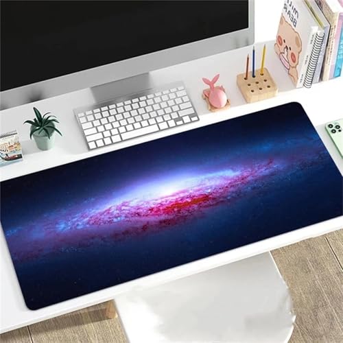 Universum Übergröße Mauspad Gaming,Mousepad Groß,Vernähte Kanten Mouse Pad rutschfest,Tischunterlage Large Size für Home Office 900x400x3mm von Januave