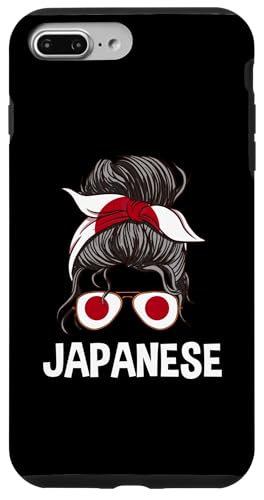 Hülle für iPhone 7 Plus/8 Plus Messy Hair Bun Japanese Pride Wear für Damen von Japanese Flag Design Love Nippon Japanese Culture