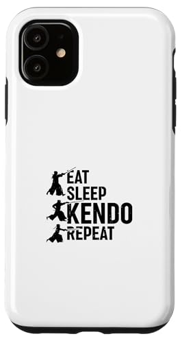 Hülle für iPhone 11 Eat Sleep Kendo Repeat - Kendo Wrestling Kendo Fighter von Japanese Kendo Fighter Kendo Martial Arts