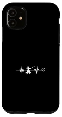 Hülle für iPhone 11 Kendo Heartbeat Heart Kendo Fighter Kendo Wrestler von Japanese Kendo Fighter Kendo Martial Arts