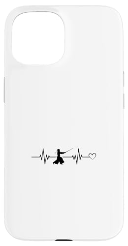 Hülle für iPhone 15 Kendo Heartbeat Heart Kendo Fighter von Japanese Kendo Fighter Kendo Martial Arts