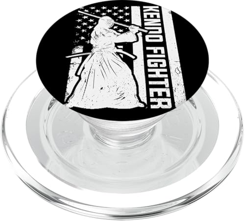 Kendo US-Flagge Japanischer Kendo Fighter - Kendo Fighter PopSockets PopGrip für MagSafe von Japanese Kendo Martial Arts Kendo Fighter