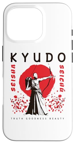 Hülle für iPhone 16 Pro Kyudo Zen Bogenschießen Seisha Seichu Kampfsport Samurai Krieger von Japanese Kyudo Archery Bushido Zen Martial Arts