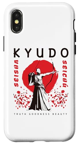 Hülle für iPhone X/XS Kyudo Zen Bogenschießen Seisha Seichu Kampfsport Samurai Krieger von Japanese Kyudo Archery Bushido Zen Martial Arts