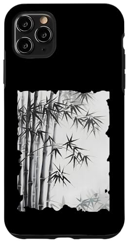 Hülle für iPhone 11 Pro Max Bamboo Grove Japanische Kunst – Vintage Bamboo Sumi-e Grafik von Japanese Merchandise Apparel Gifts