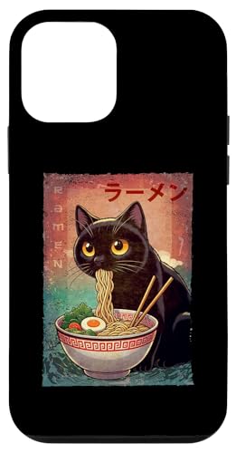 Hülle für iPhone 12 mini Kawaii Katze Ramen Nudel Anime Japanisch Niedlich Ästhetisch von Japanese Ramen Bowl Cat Eating Noodles Kawaii