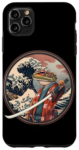 Hülle für iPhone 11 Pro Max Samurai Frosch Ozean Kunstwerk Japanischer Krieger Japanische Kunst von Japanese Samurai Warrior Animals