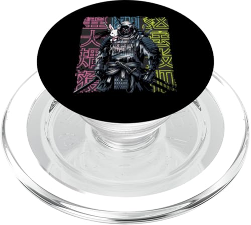 Japanische Streetwear im Anime-Stil mit Samurai-Hase PopSockets PopGrip für MagSafe von Japanese Samurai Warrior Designs