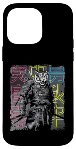 Tiger Samurai Japanese Warrior Anime-Streetwear Hülle für iPhone 14 Pro Max von Japanese Samurai Warrior Designs