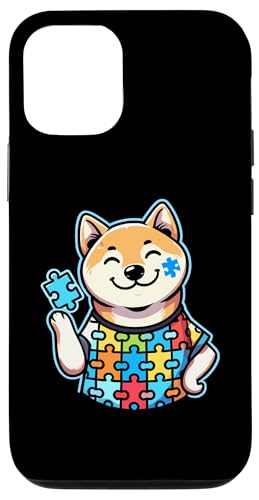 Hülle für iPhone 12/12 Pro Shiba Inu Puzzle Autismus-Bewusstsein von Japanese Shiba Inu Dog Lover Gifts