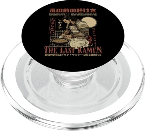 Samurai Warrior "The Last Ramen" Japanische Ukiyo-e Streetwear PopSockets PopGrip für MagSafe von Japanese Ukiyo-e Samurai Warriors