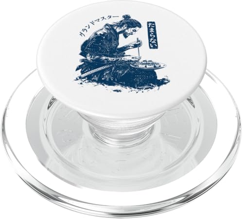 Samurai Warrior "The Last Sushi" Japanische Ukiyo-e Streetwear PopSockets PopGrip für MagSafe von Japanese Ukiyo-e Samurai Warriors