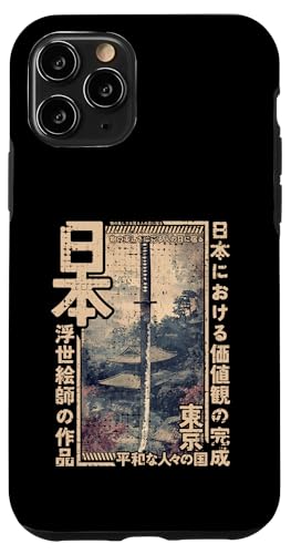 Hülle für iPhone 11 Pro Katana Sword Traditioneller japanischer Holzblock Ukiyo-e Anime von Japanese Ukiyo-e Tees