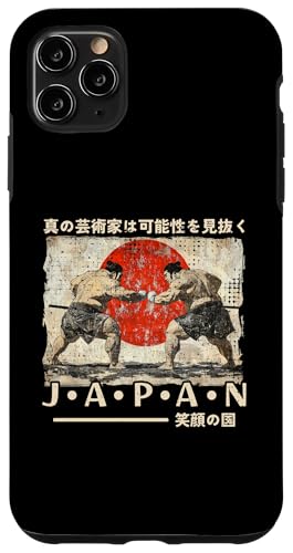 Hülle für iPhone 11 Pro Max Sumo Wrestler Traditioneller japanischer Holzblock Ukiyo-e Anime von Japanese Ukiyo-e Tees