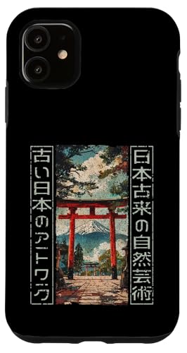 Hülle für iPhone 11 Torii Gate Traditioneller japanischer Holzblock Ukiyo-e Anime von Japanese Ukiyo-e Tees