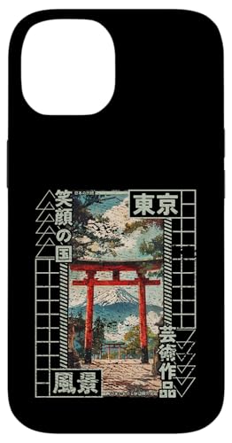 Hülle für iPhone 14 Torii Gate Traditioneller japanischer Holzblock Ukiyo-e Anime von Japanese Ukiyo-e Tees