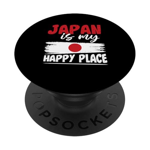 Japanische Flagge PopSockets Klebender PopGrip von Japanese inspire Gift for Girls Women and Men