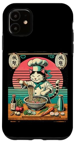 Hülle für iPhone 11 Ramen Nudeln Kawaii Katzenliebhaber Retro Japan von Japanese ramen Outfit streetwear unique design