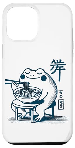 Hülle für iPhone 12 Pro Max Lustige Ramen Nudeln Frosch Ukiyo-E Kawaii Retro von Japanese ramen Outfit streetwear unique design