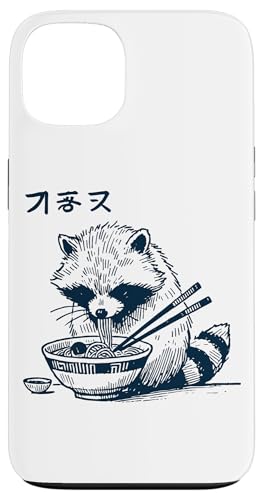 Hülle für iPhone 13 Waschbär Ramen Nudeln Retro Ukiyo-E Japan Anime Kawaii von Japanese ramen Outfit streetwear unique design