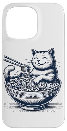 Hülle für iPhone 14 Pro Max Ramen Nudeln Kawaii Katze Streetwear Japanische von Japanese ramen Outfit streetwear unique design