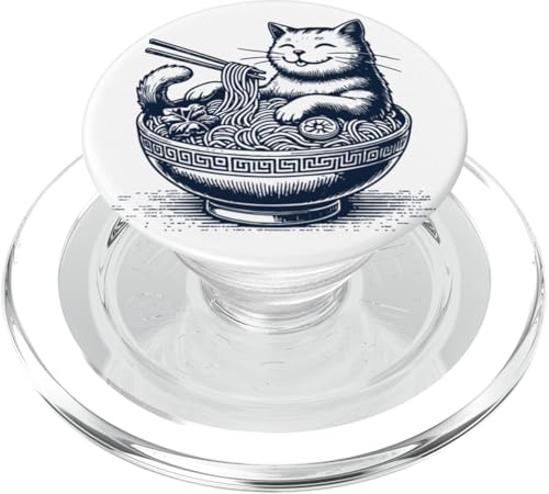 Ramen Nudeln Kawaii Katze Streetwear Japanische PopSockets PopGrip für MagSafe von Japanese ramen Outfit streetwear unique design