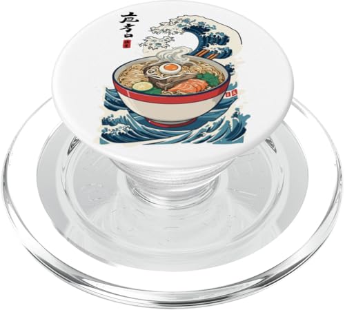 Welle Ramen Nudeln Ukiyo-E Japanisches Streetwear Ästhetik PopSockets PopGrip für MagSafe von Japanese ramen Outfit streetwear unique design