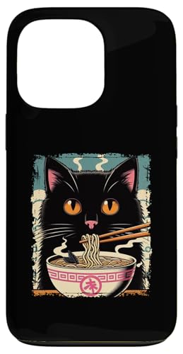 Hülle für iPhone 13 Pro Kawaii Cat Ramen Nudel Anime Japanische Katze Kätzchen Manga von Japanische Kultur Anime Manga Cat Ramen Asiatisch