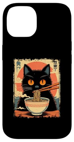 Hülle für iPhone 14 Kawaii Cat Ramen Nudel Anime Japanische Katze Kätzchen Manga von Japanische Kultur Anime Manga Cat Ramen Asiatisch