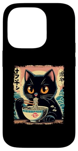 Hülle für iPhone 14 Pro Kawaii Cat Ramen Nudel Anime Japanische Katze Kätzchen Manga von Japanische Kultur Anime Manga Cat Ramen Asiatisch