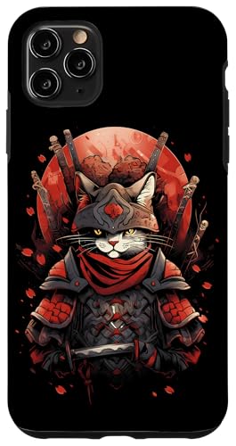 Hülle für iPhone 11 Pro Max Ninja Samurai Katze Samurai Kunst Ukiyo-e von Japanische Samurai Katze Geschenk Katana Schwert