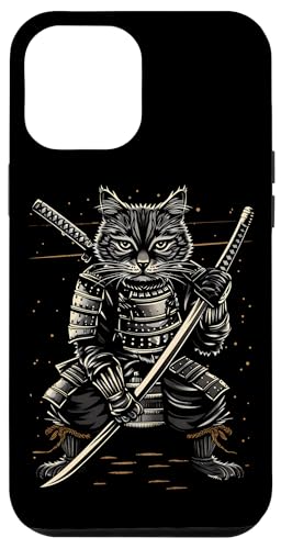 Hülle für iPhone 13 Pro Max Ninja Samurai Katze Samurai Kunst Ukiyo-e von Japanische Samurai Katze Geschenk Katana Schwert