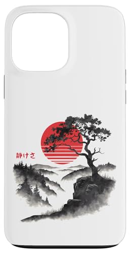 Hülle für iPhone 13 Pro Max Japanischer Baum roter Mond Malerei Japan Sonnenuntergang Männer Frauen von JapansCollective