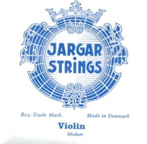 CURA VIOLIN - Karaffe (blau) (verchromt) 1. Kugel Medium Violin 4/4 (E) E von Jargar