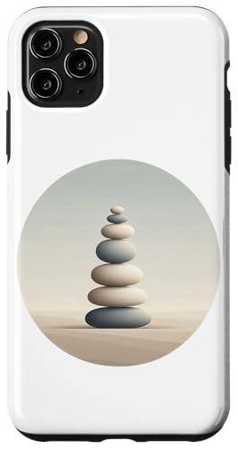 Hülle für iPhone 11 Pro Max Modus Zen Stone Design von Javier Francisco