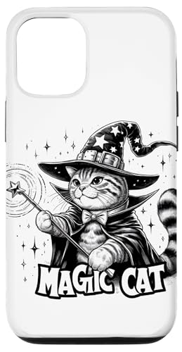 Hülle für iPhone 12/12 Pro Katzen-Design, magische Katze von Javier Francisco