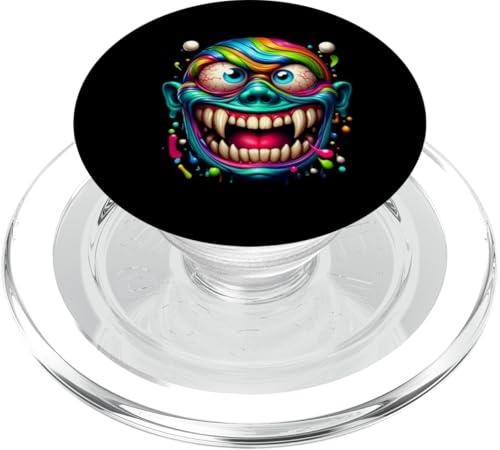 Pop-Art-Monstergesicht PopSockets PopGrip für MagSafe von Javier Francisco