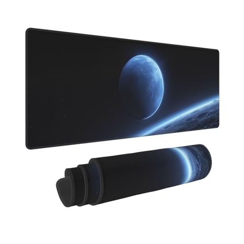 Gaming Mauspad XXL Universum Erde 700x400x3 mm Schreibtischunterlage, Multifunktionales Office Große Mousepad Laptop Schreibunterlage, Rutschfeste Gummi Mäusepads, Tisch-Schutz Unterlage für Büro B372 von Jaxiaco