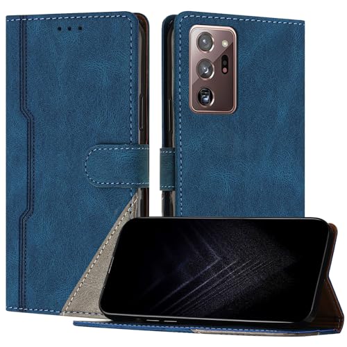 JayModCase Handyhülle für Samsung Galaxy Note 20 Ultra, PU-Leder Kartenschlitze Brieftasche mit magnetisch | Klappetui | Standfunktion | Stoßfeste Hülle für Galaxy Note 20 Ultra (Blau) von JayModCase