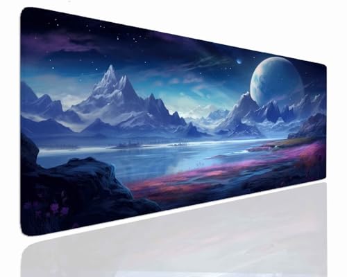 Gaming Mousepad XXL 100x50x0.4cm Mauspad XXL Gaming Groß Mouse Pad Desk Mat VernäHte Kanten Schreibtischunterlage Classical Tischunterlage Large Schreibtisch Unterlegmatte Anti-Rutsch Mousepads J-209 von Jdozfo