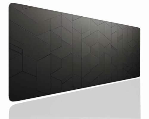 Gaming Mousepad XXL 160x80x0.4cm Mauspad XXL Gaming Groß Mouse Pad Desk Mat VernäHte Kanten Schreibtischunterlage Grey Tischunterlage Large Size Schreibtisch Unterlegmatte Anti-Rutsch Mousepads J-517 von Jdozfo